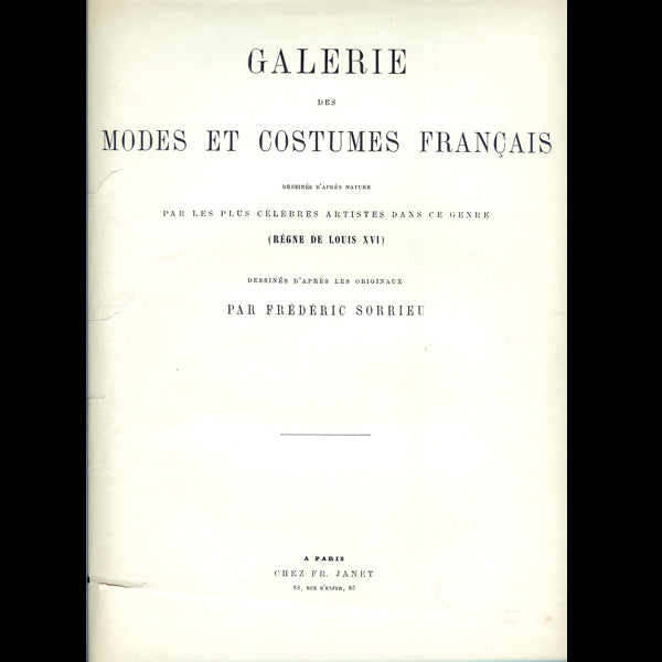 Sorrieu - Galerie des modes et costumes français (1867)