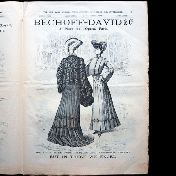 The New York Herald Fashion Supplement, October 12th 1902