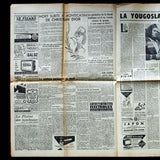 Le Figaro, 24 octobre 1957- mort de Dior