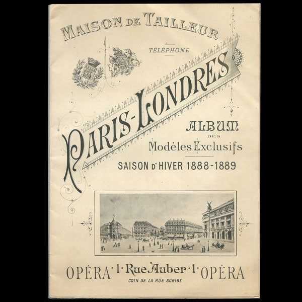 Catalogue du tailleur Paris-Londres, 1 rue Auber à Paris (1888-1889)