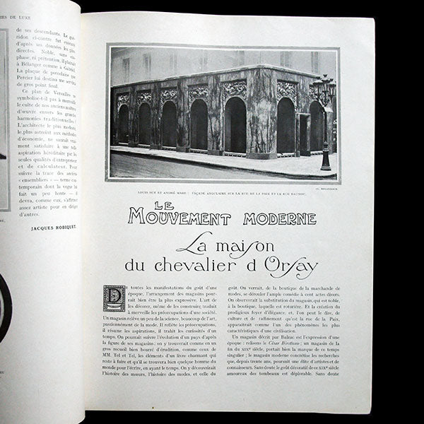 La Renaissance de l'Art Français et des Industries du Luxe - le Chevalier d'Orsay (mars 1923)