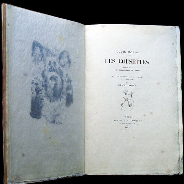 Les Cousettes, physiologie des couturières de Paris, pointes sèches par Henri Somm (1895)