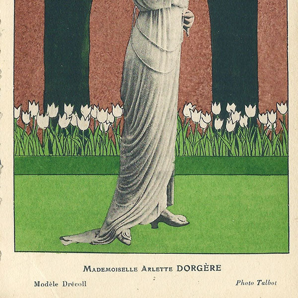 Drecoll - La Mode en février 1913 - Mademoiselle Arlette Dorgere en Drecoll