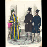 Musée des Modes, gravures de mode masculine (1848)