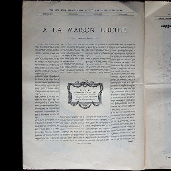 The New York Herald Fashion Supplement, May 11th 1902