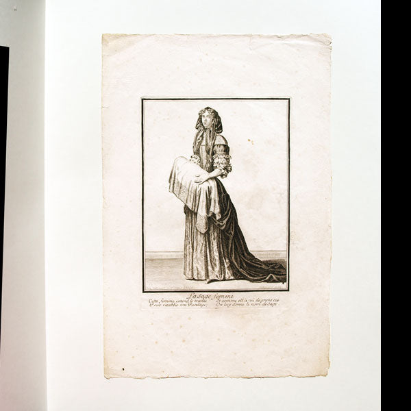 La Sage Femme, gravure de Bonnart (circa 1680)