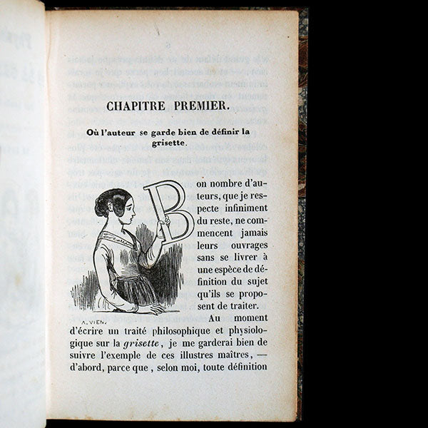 Physiologie de la Grisette par Louis Huart, vignettes de Gavarni (1840)