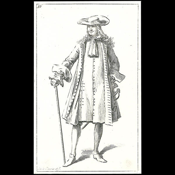 Divers costumes français du règne de Louis XIV d'après Sebastien Leclerc (XIXème siècle)