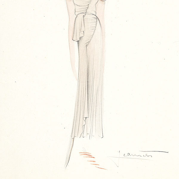 Premet - Dessin d'un modèle de Madeleine Jeannest (circa 1925)