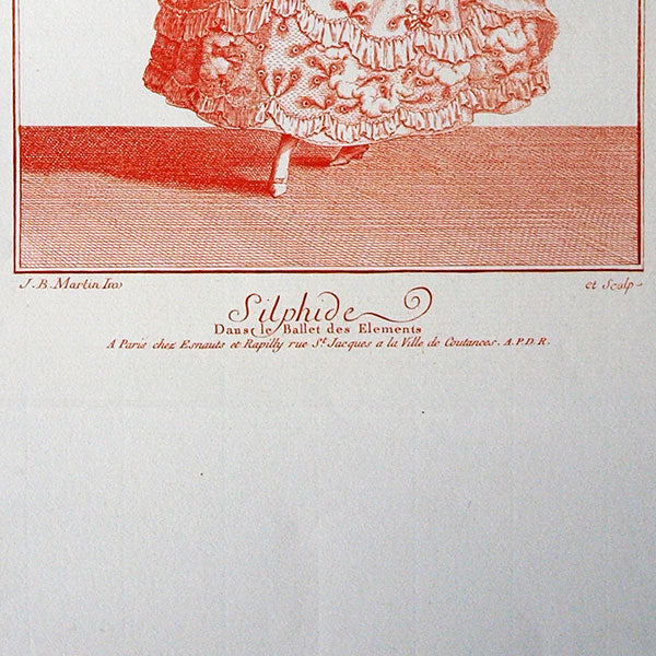 Gallerie des Modes et Costumes Français, 1778-1787, gravure n° Z 141, Silphide (1779), copie postérieure du XXème siècle
