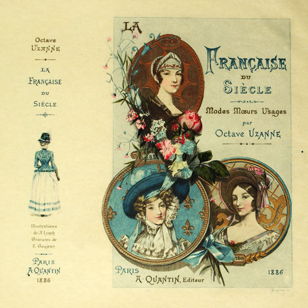 Uzanne - La Française du Siècle, tiré à part de la couverture (1886)
