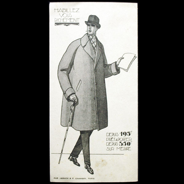 Guesdon, tailleur pour la ville, 10 et 10 bis rue Geoffroy Marie à paris (circa 1920)