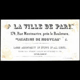 A la Ville de Paris - Nouveaux Salons ouverts le 3 avril 1843