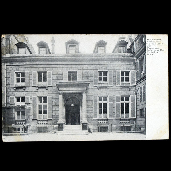 Wanamaker, bureaux parisiens du grand magasin américain (circa 1910)
