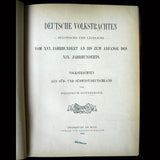 Hottenroth - Deutsche Volkstrachten, exemplaire signé par Adrian