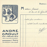 André Groult - Facture du décorateur, 29-31 rue d'Anjou à Paris (1913)
