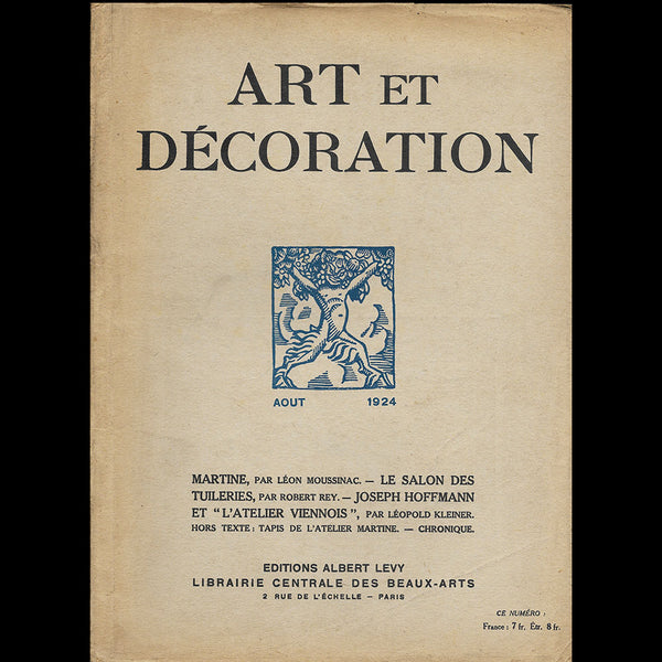 Art et Décoration, L'Atelier Martine (Paul Poiret) (août 1924)