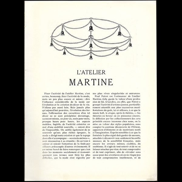 Art et Décoration, L'Atelier Martine (Paul Poiret) (août 1924)