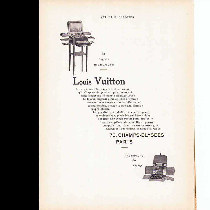 Art et décoration, l'Exposition des Arts Décoratifs, Loge d'actrice par Jeanne Lanvin (novembre 1925)