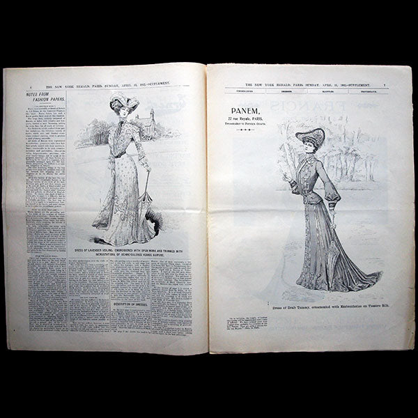 The New York Herald Fashion Supplement, April 13th 1902