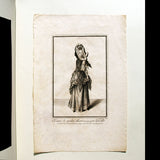 Femme de qualité allant incognito par la Ville, gravure d'Arnoult (1689)