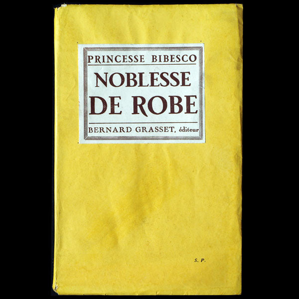 Noblesse de Robe, exemplaire signé par l'auteur (1928)