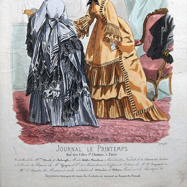 Worth & Bobergh - Le Journal du Printemps, gravure 137 (circa 1868)