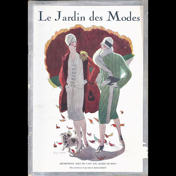 Le Jardin des Modes, n°87, 15 octobre 1926, couverture d'Helen Smith