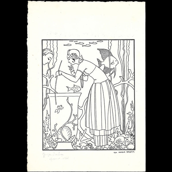 L'Etourdissant Petit Poisson, épreuve d'essai pour la Gazette du Bon Ton (1914)