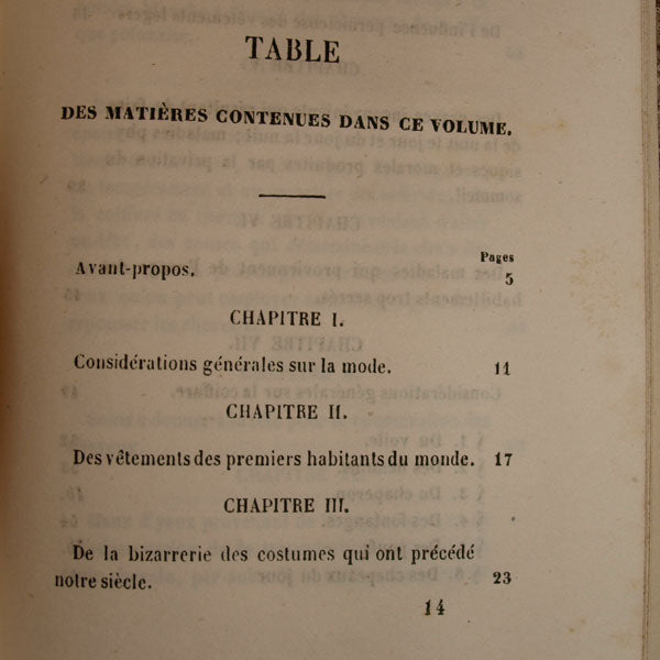 Goullin - La mode sous le point de vue hygiénique, médical et historique (1846)