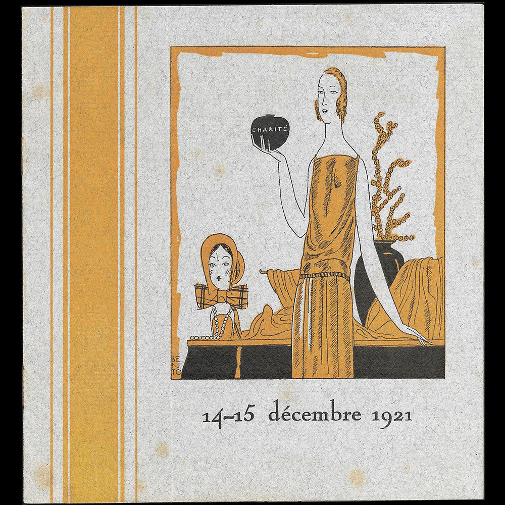 Succursale de luxe de la Samaritaine - catalogue du 14 et 15 décembre, couverture de Benito (1921)