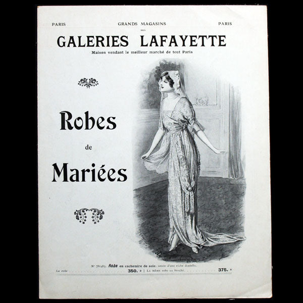 Robes de mariées, catalogue des grands magasins Aux Galeries Lafayette (1912)