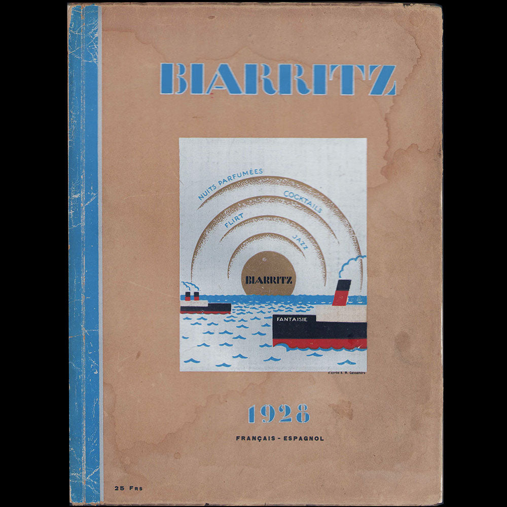 Biarritz, couverture de Cassandre (1928)