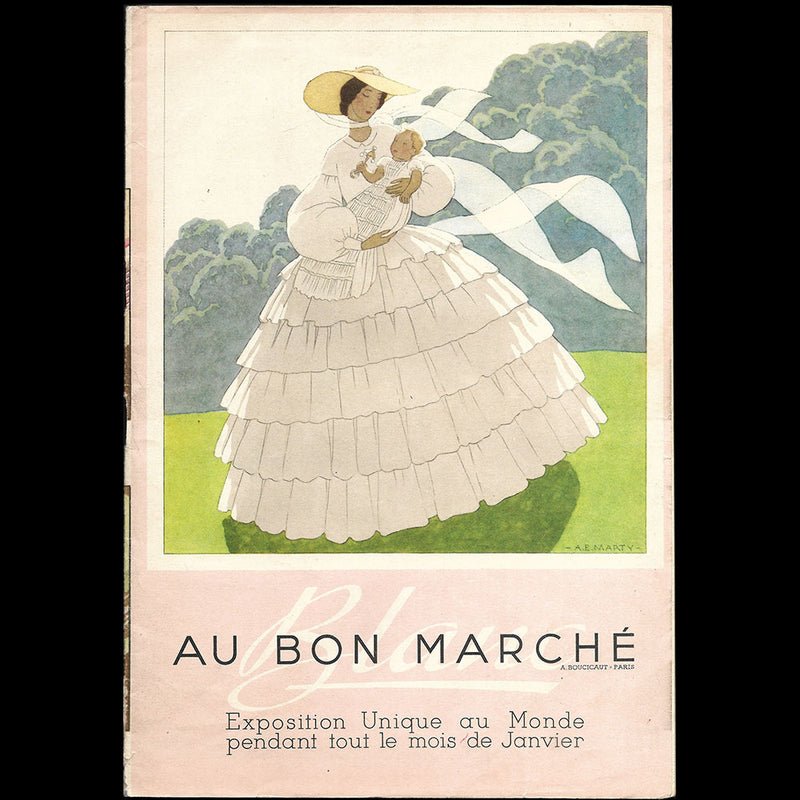 Au Bon Marché - Catalogue de 1937, couverture d'André-Edouard Marty