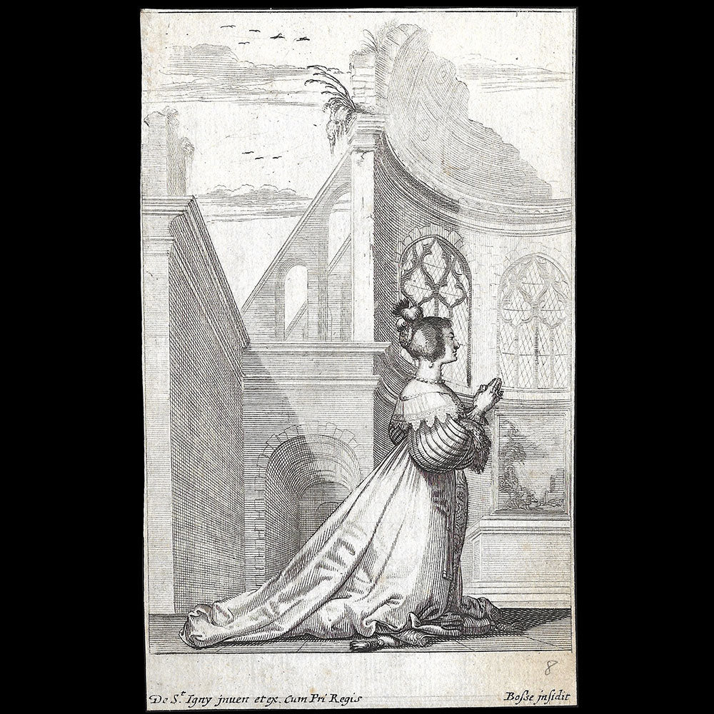 Abraham Bosse - La Noblesse Française à l'Eglise (circa 1629)