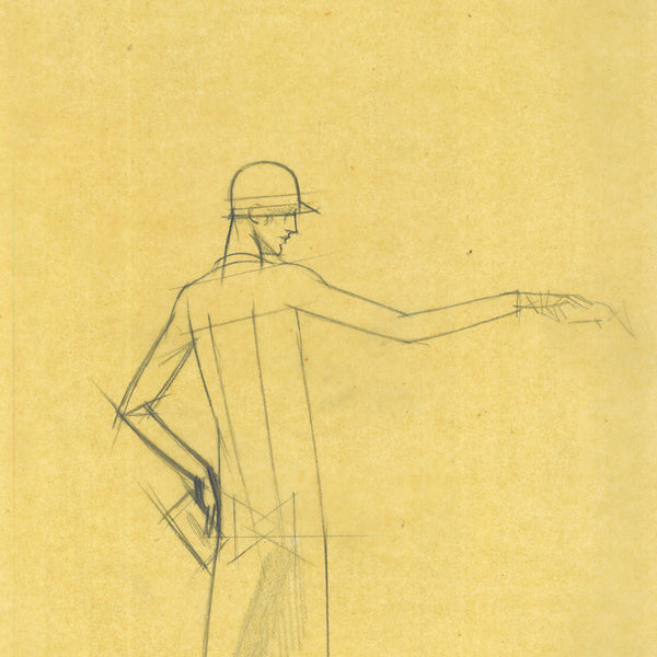 Premet - Projet de publicité pour Hupmobile, dessin de Bernard Boutet de Monvel (circa 1929)