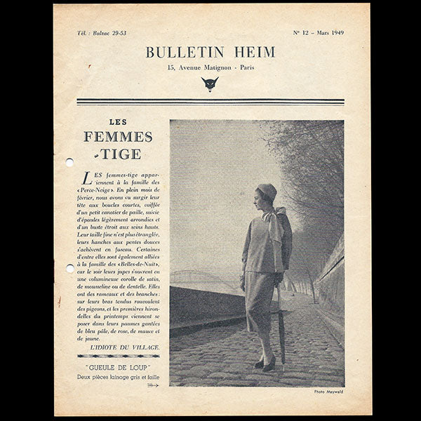 Heim - Bulletin Heim, n°12 (1949, mars), couverture de Maywald