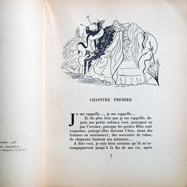 Ce que j'ai vu en chiffonnant la clientèle, avec dessin original et envoi de Dignimont (1938)