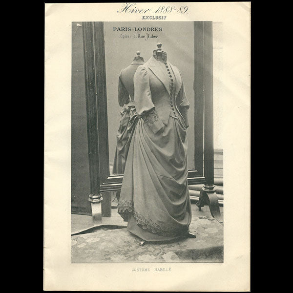 Catalogue du tailleur Paris-Londres, 1 rue Auber à Paris (1888-1889)