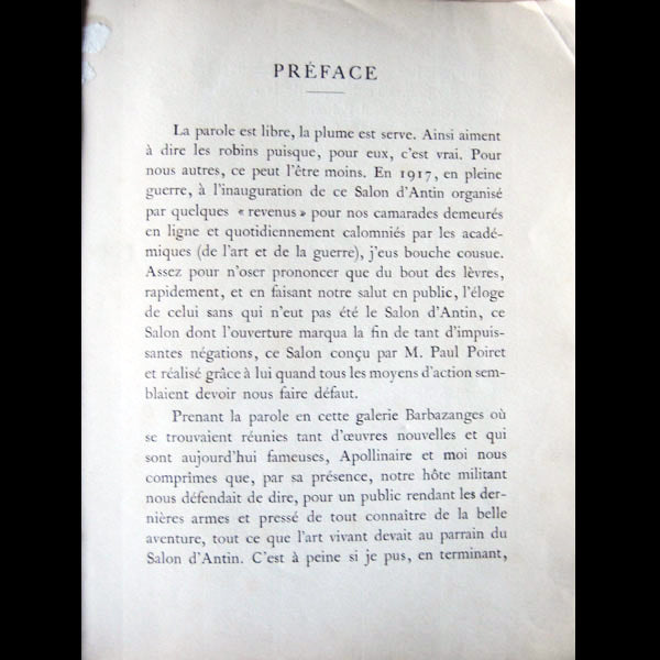 Poiret - La collection particulière de M. Paul Poiret (1923)