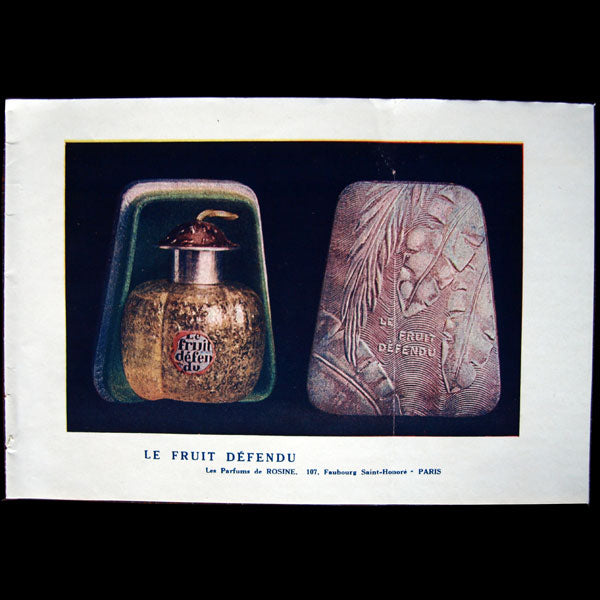 Le fruit défendu, dépliant des Parfums de Rosine, Paul Poiret (circa 1920)