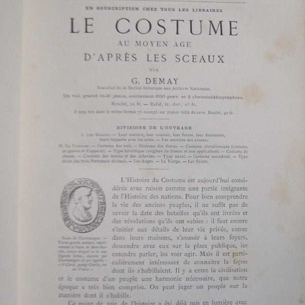 Demay - Le Costume au Moyen-Age d'après les sceaux (1880)