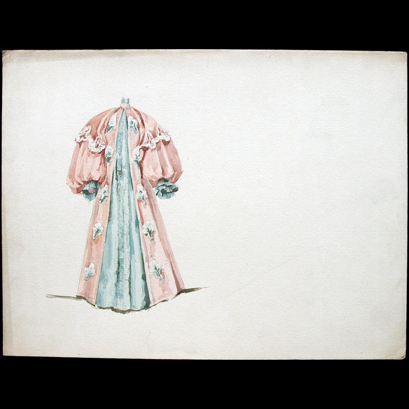 Calvayrac - Dessin d'un manteau (circa 1894)