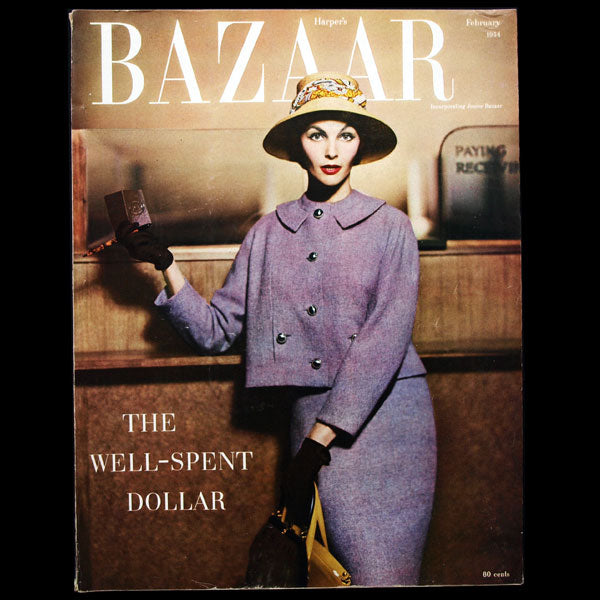 Harper's Bazaar (1954, février), couverture de Richard Avedon