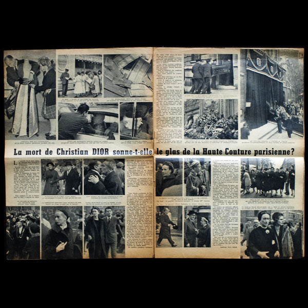 Noir et Blanc, 2 novembre 1957, les obsèques de Christian Dior