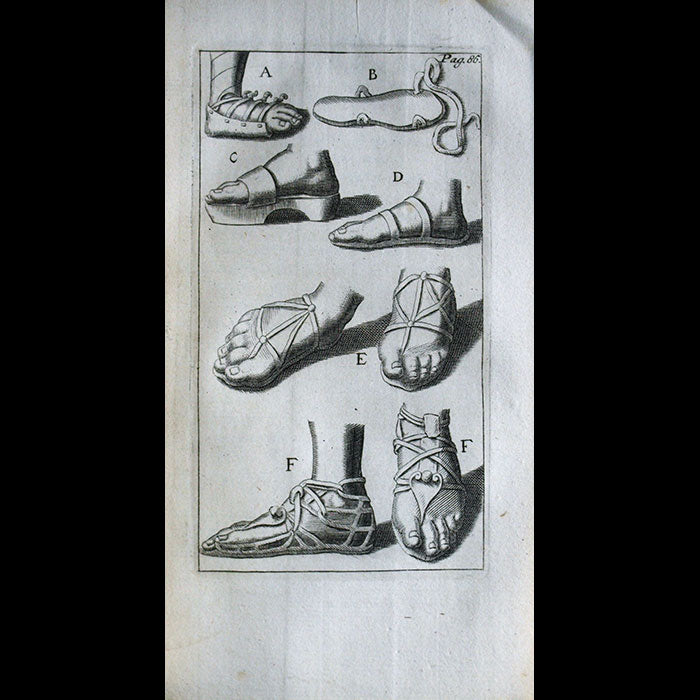 Balduin & Negrone - Histoire de la chaussure, des chausses, des sandales, cothurnes depuis l'Antiquité (1711)