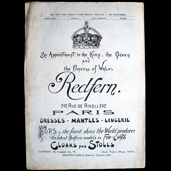 The New York Herald Fashion Supplement, February 1st, 1903