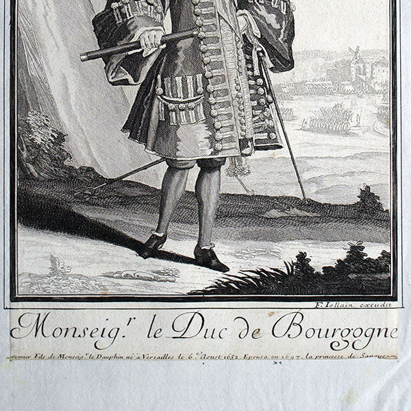 François Jollain - Monseigneur le Duc de Bourgogne, portrait en mode  (circa 1690)