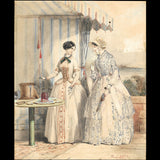 Jules David - Dessin pour une revue de mode (1860s)