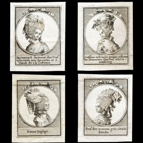 Gallerie des Modes et Costumes Français, 10ème suite de coiffures (1781)